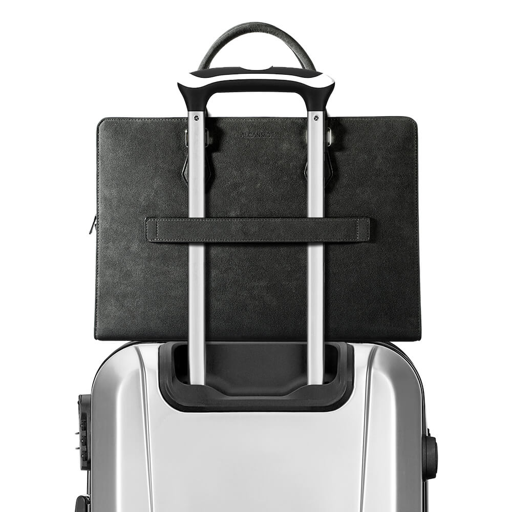 Alcantara Laptop Bag - Space Grey