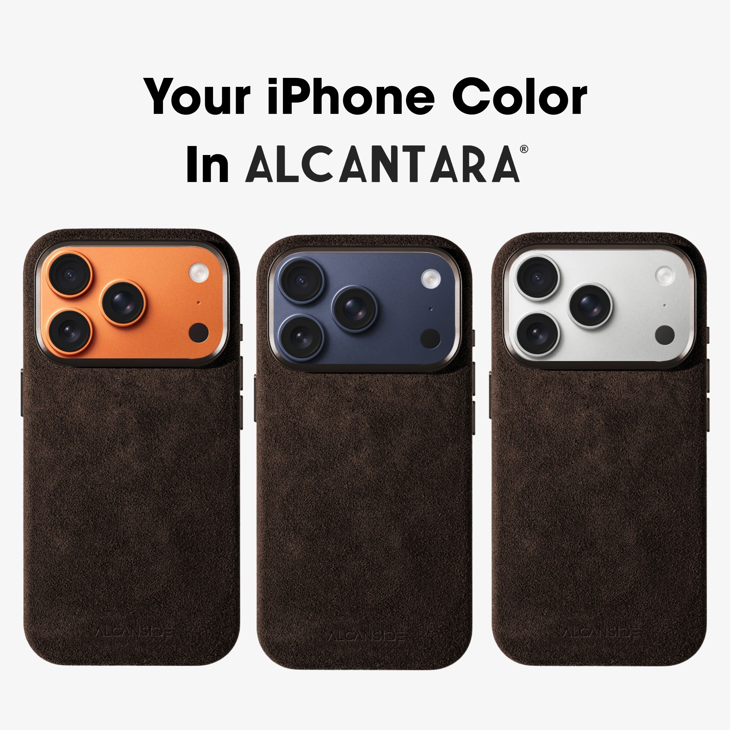 iPhone 17 Pro - Alcantara Case - Chocolate Brown