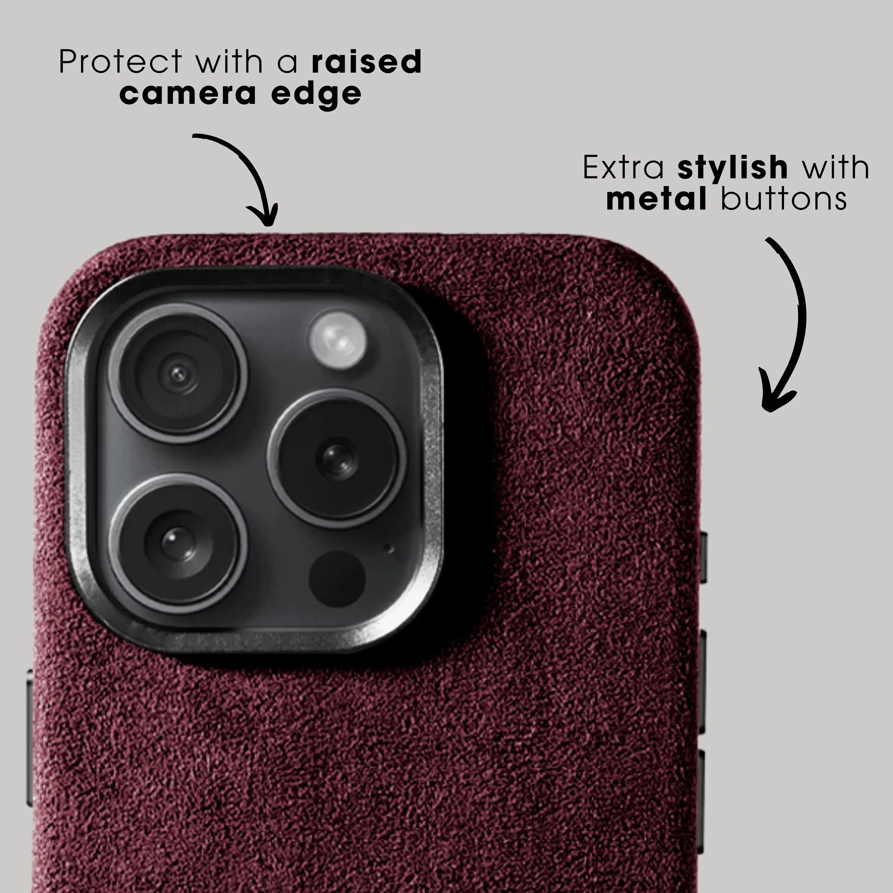 iPhone 16 Pro Max - Alcantara Case - Rood
