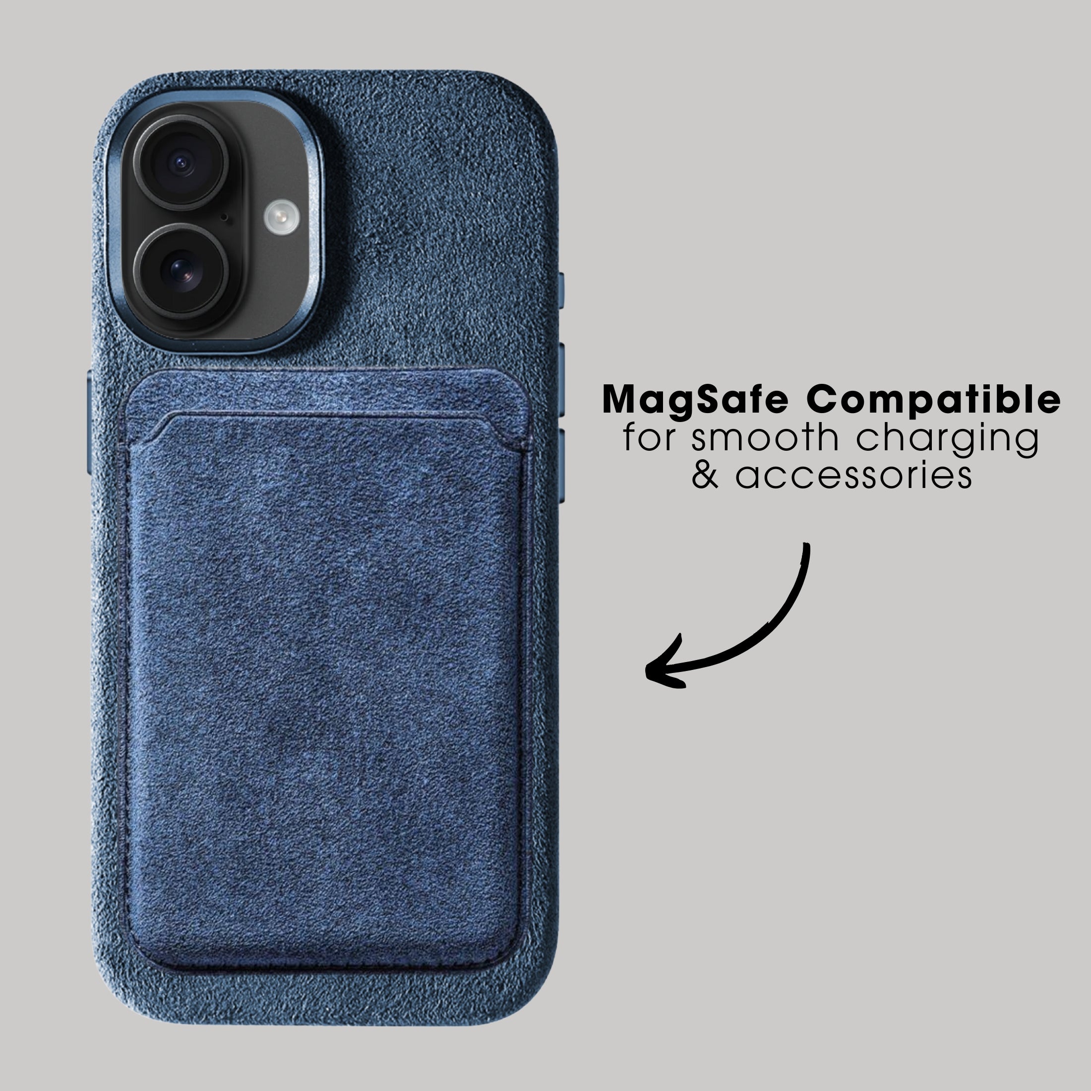 iPhone 17 - Alcantara Case - Ocean Blue