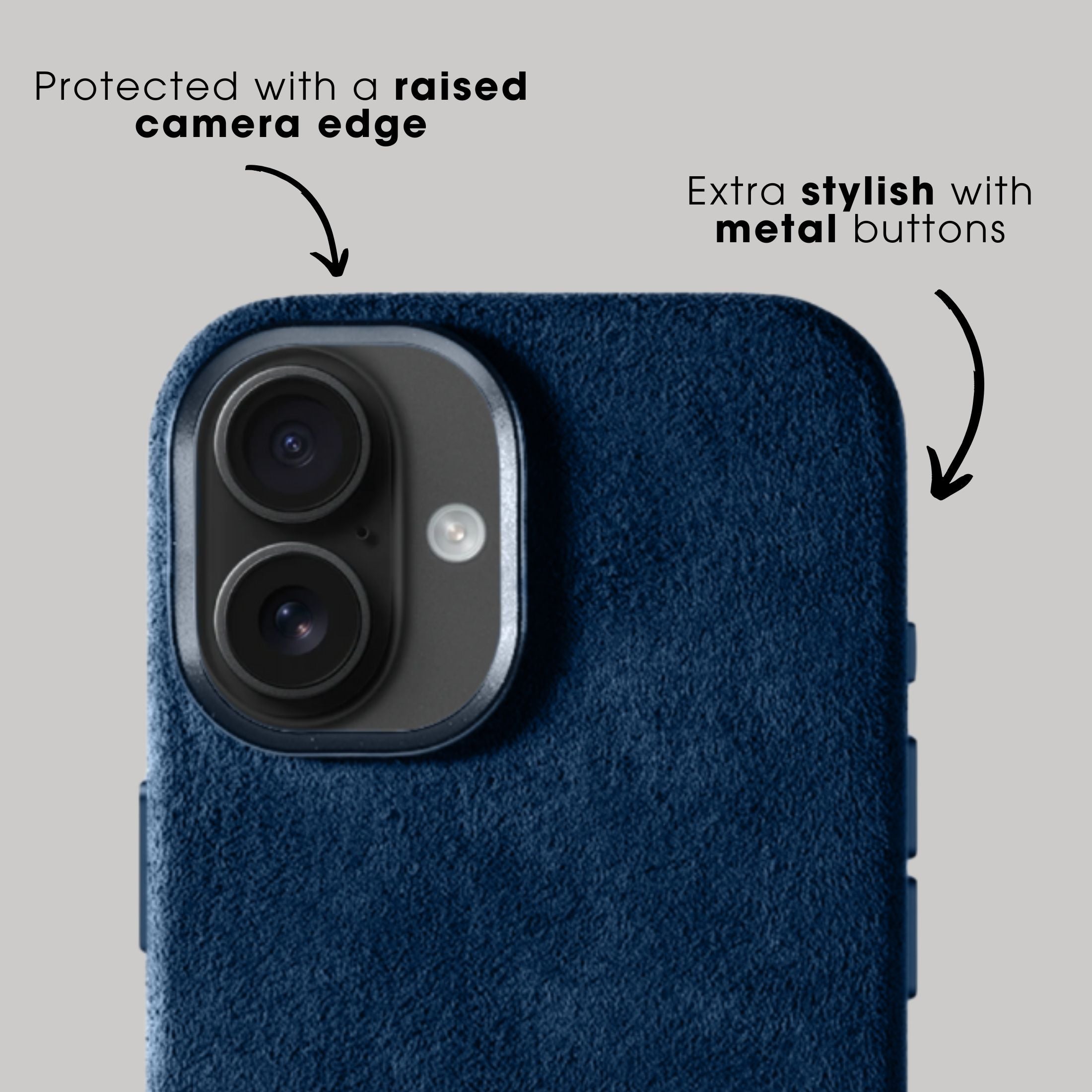iPhone 17 - Alcantara Case - Navy Blue
