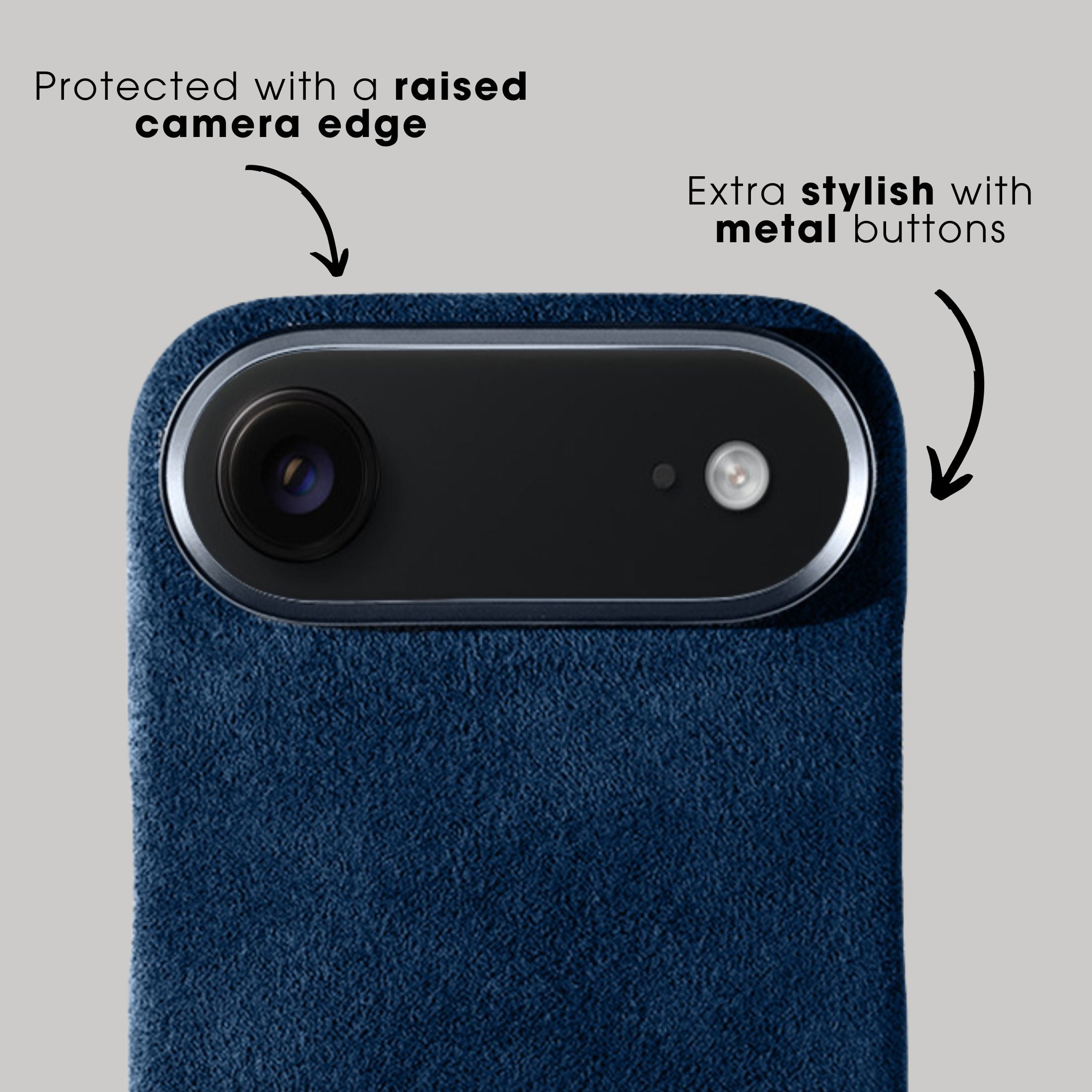 iPhone 17 Air - Alcantara Case - Navy Blue