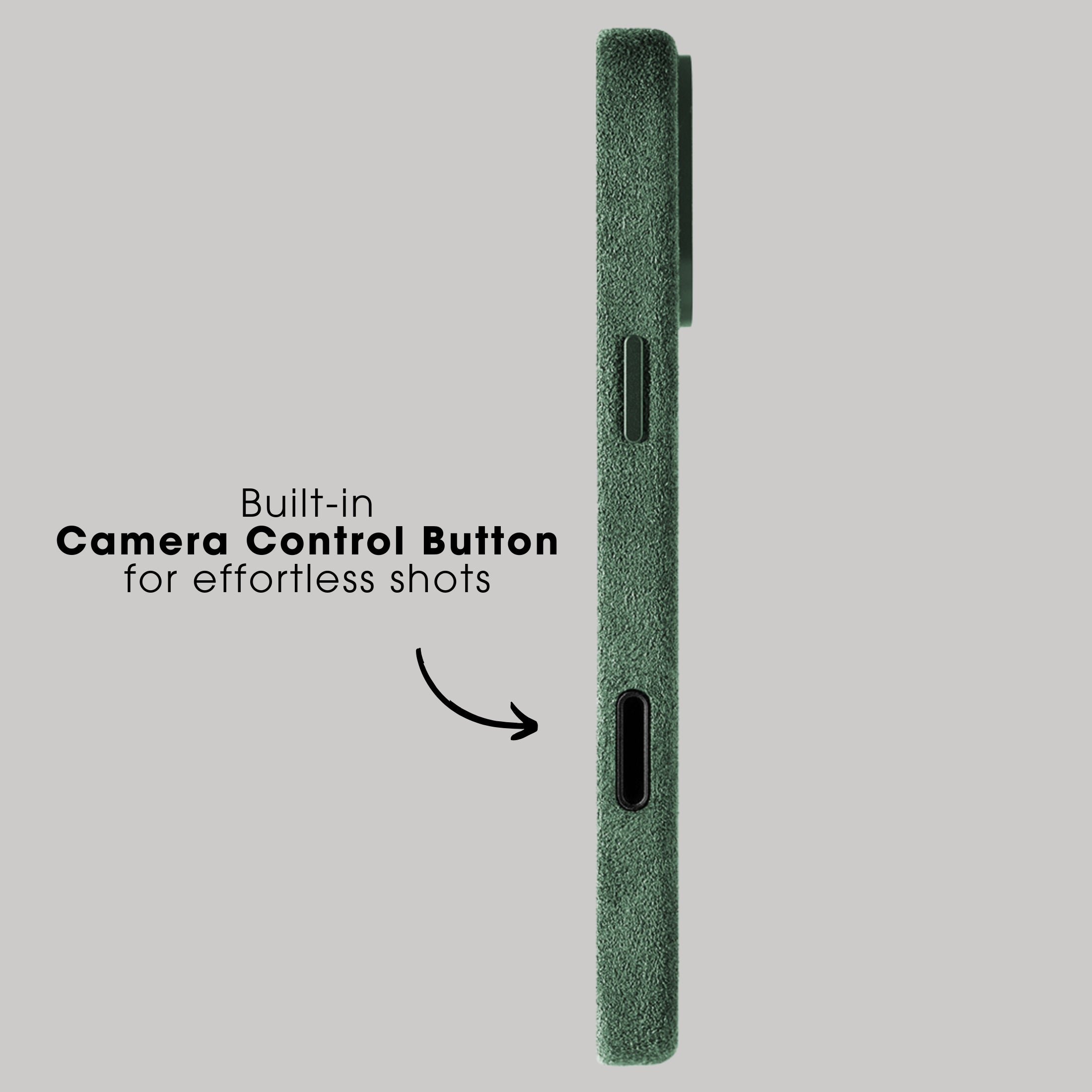 iPhone Alcantara Case + Magsafe wallet - Midnight Green