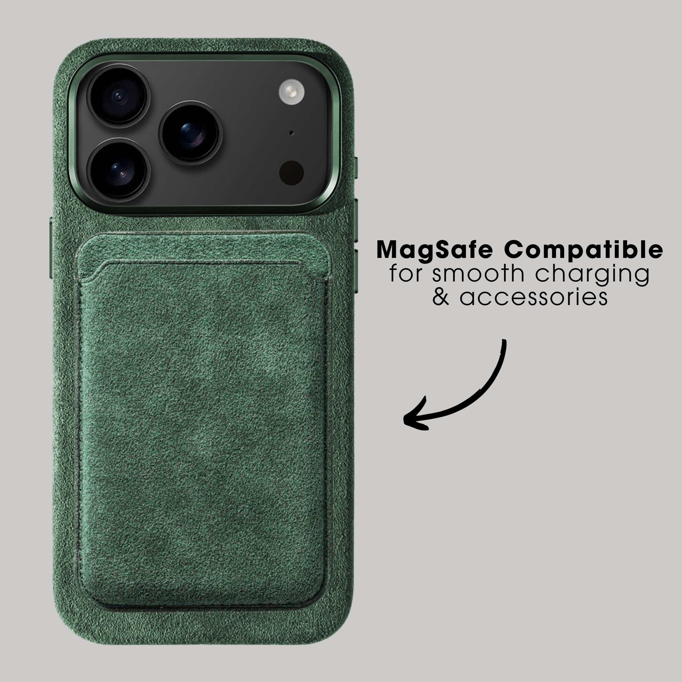 iPhone 17 Pro - Alcantara Case - Midnight Green