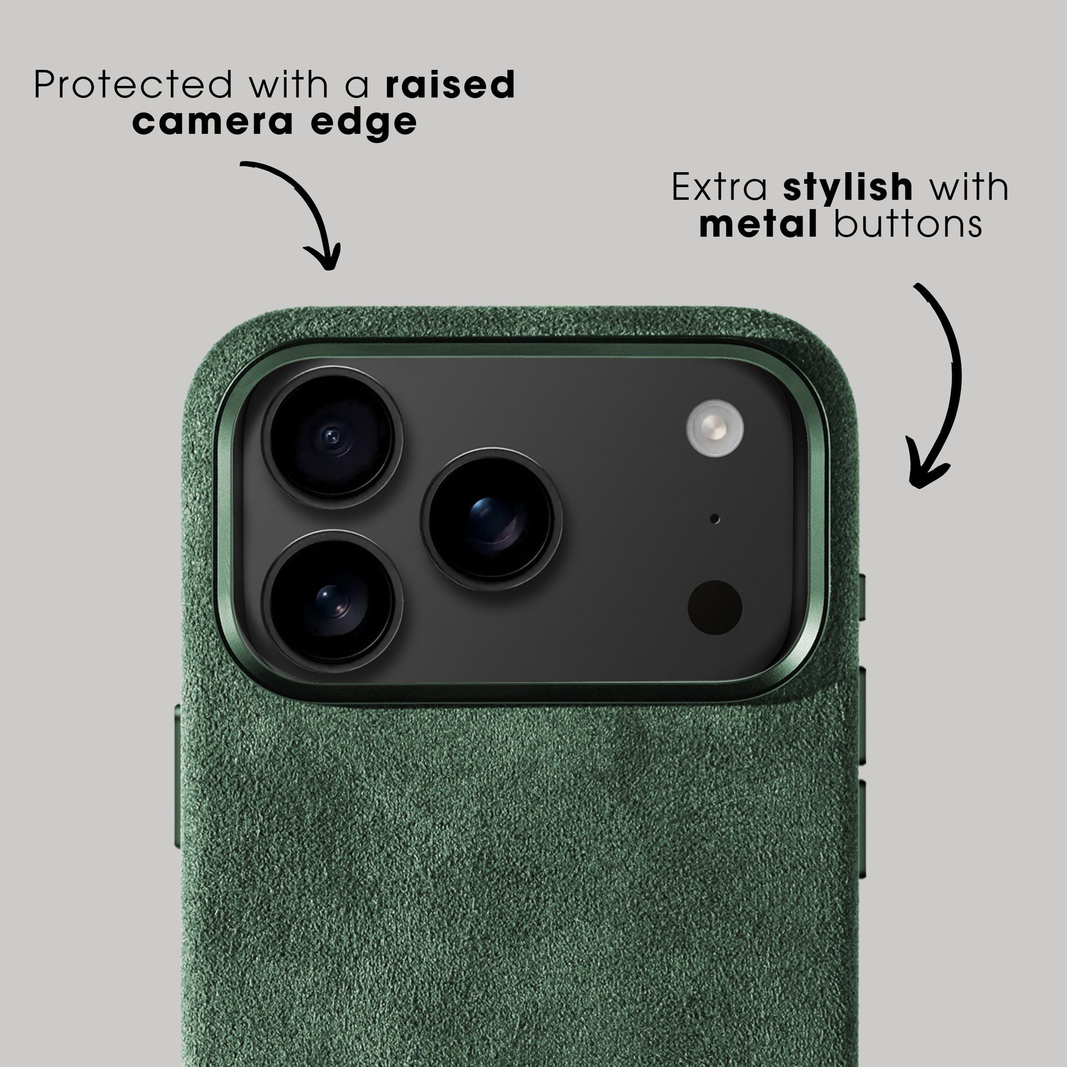 iPhone 17 Pro - Alcantara Case - Midnight Green