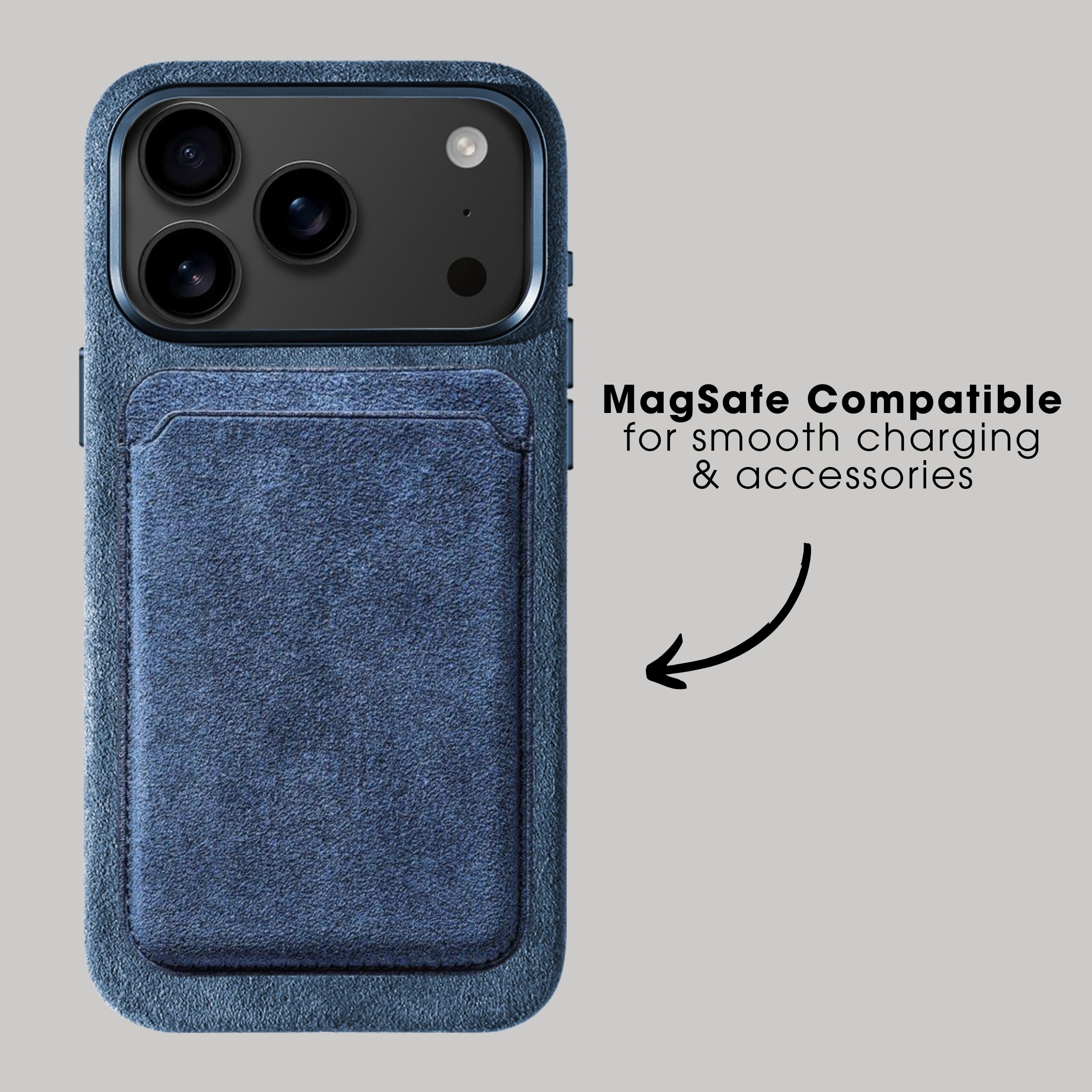 iPhone 17 Pro - Alcantara Case - Ocean Blue