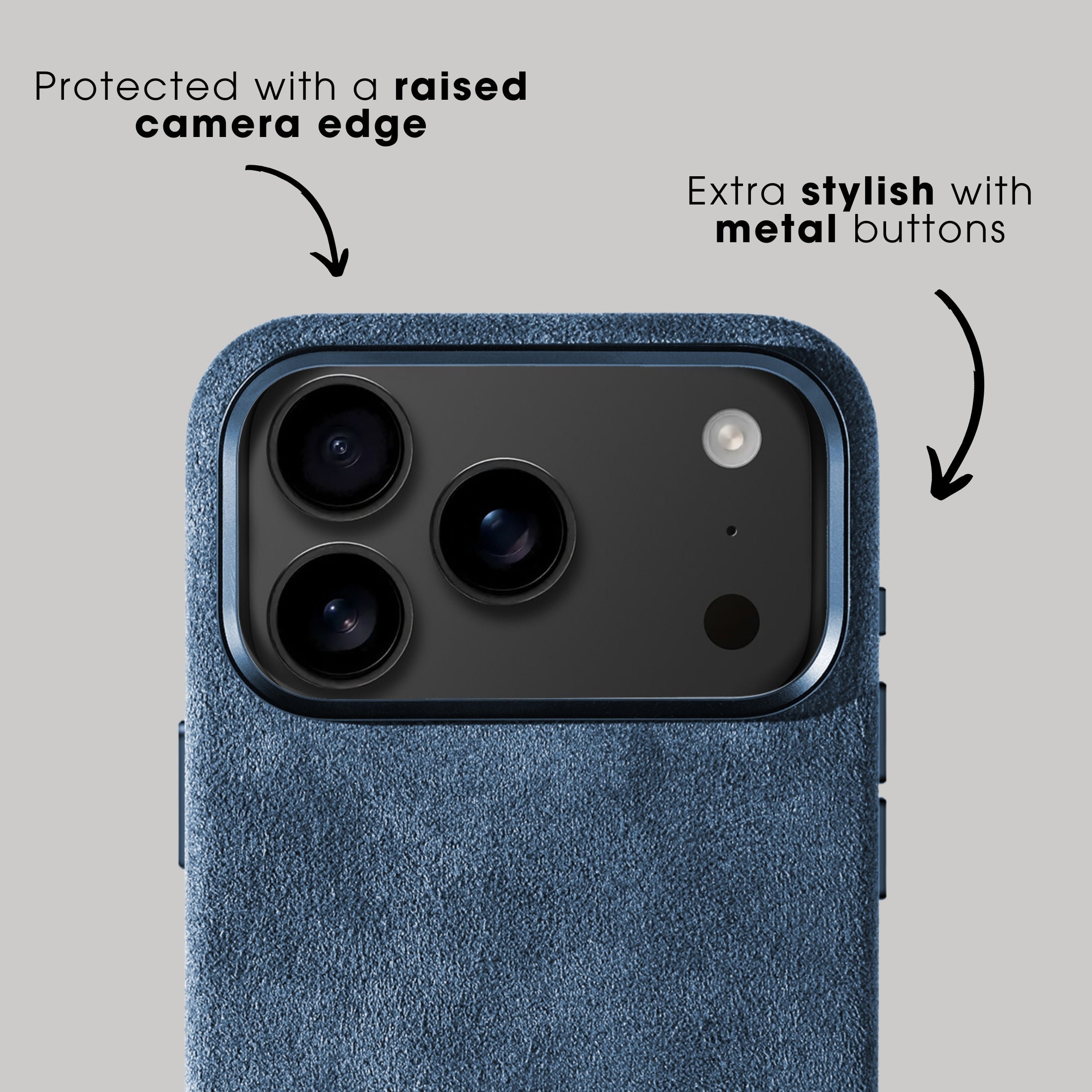 iPhone 17 Pro - Alcantara Case - Ocean Blue