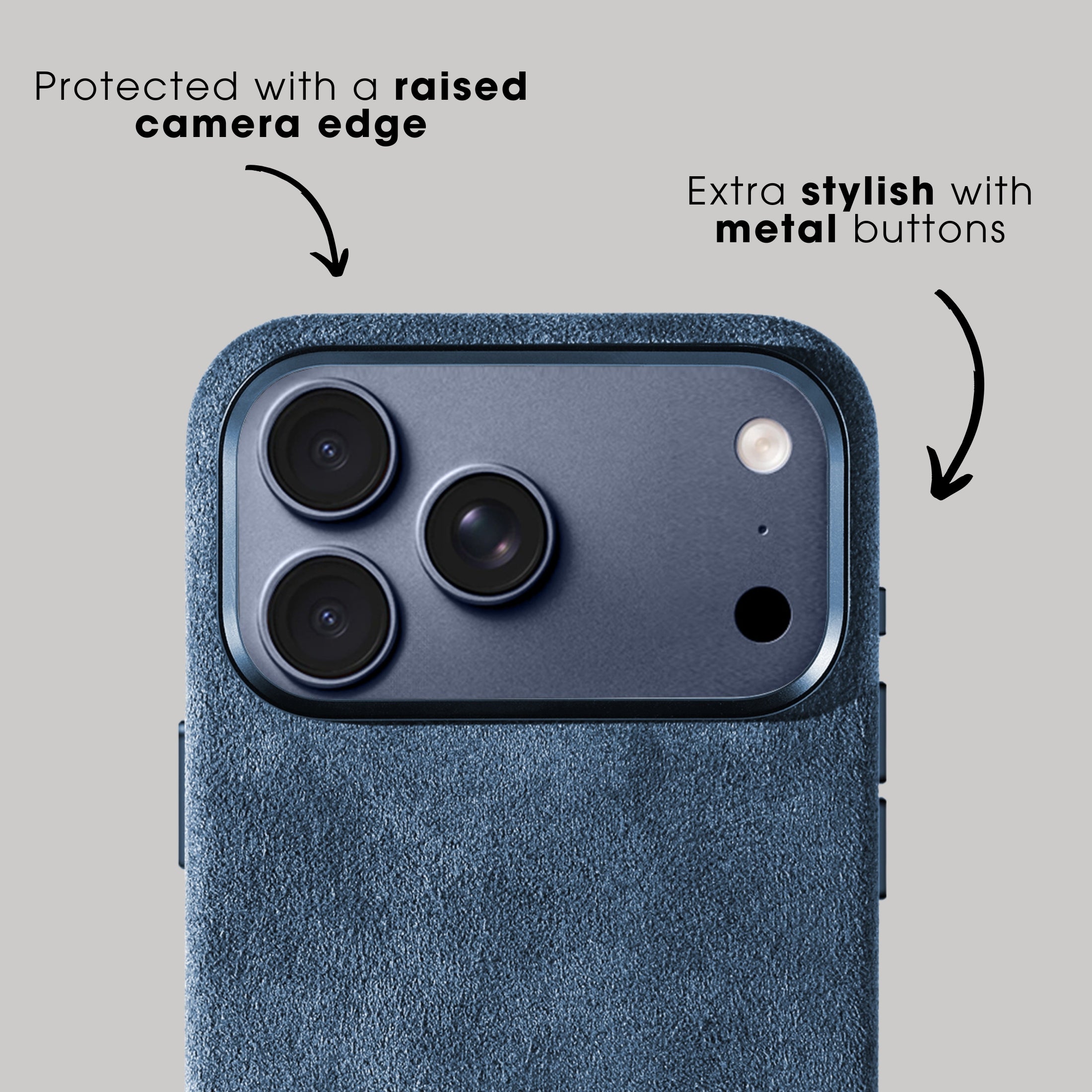 iPhone 17 Pro - Alcantara Case - Ocean Blue