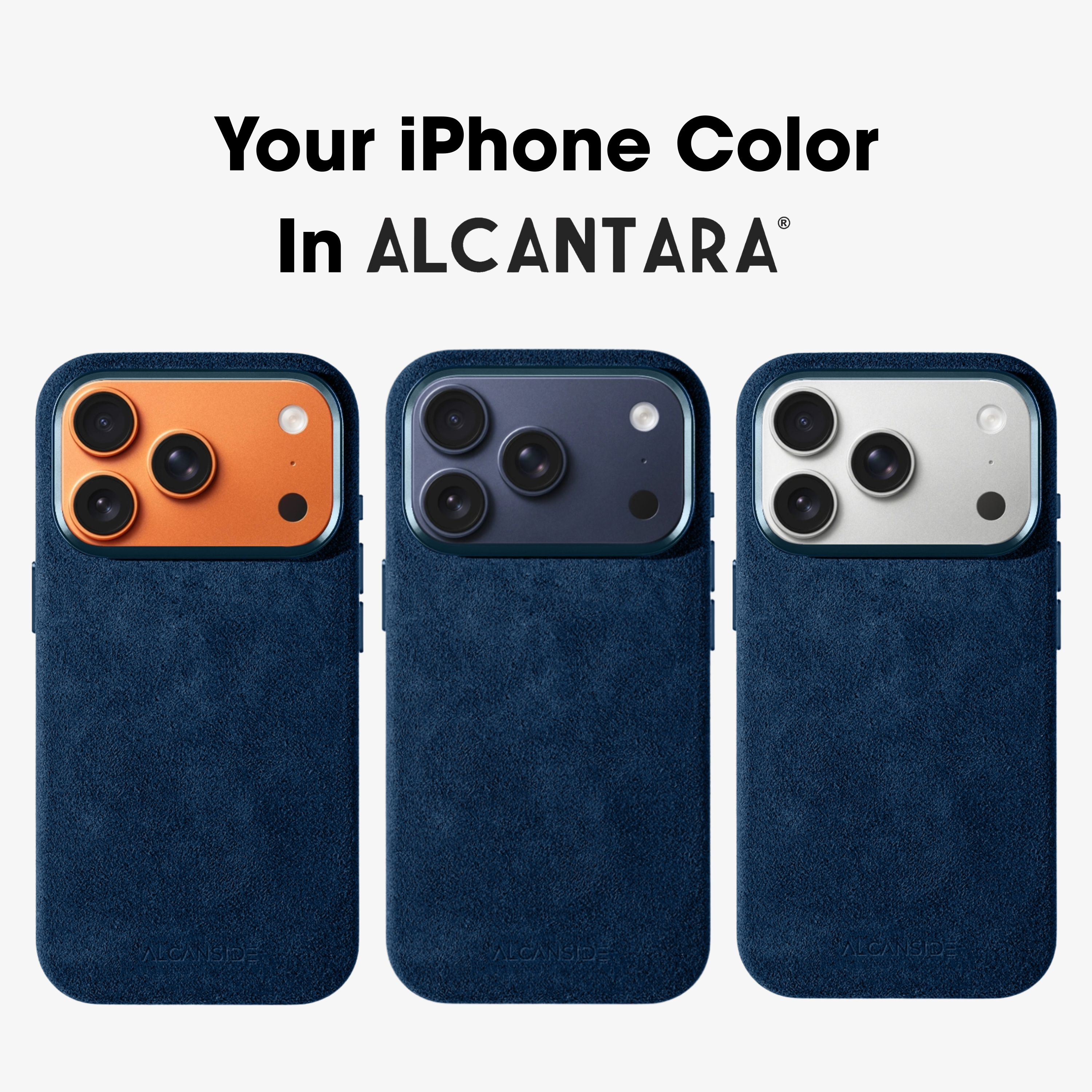 iPhone 17 Pro Max - Alcantara Case - Navy Blue