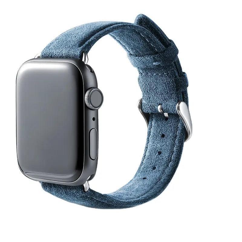 Alcantara Apple Watch Band With Buckle - Ocean Blue - 42/44/45mm & Ultra Alcantara Apple Watch Band With Buckle Alcanside