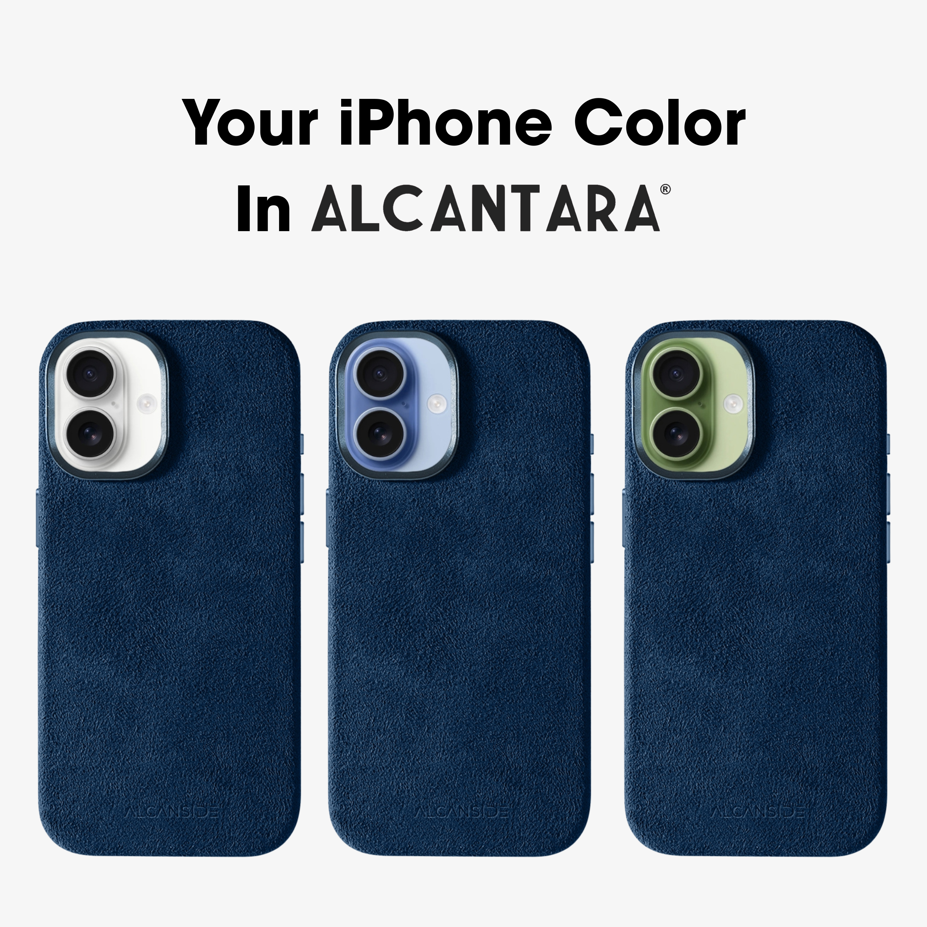 iPhone 17 - Alcantara Case - Navy Blue