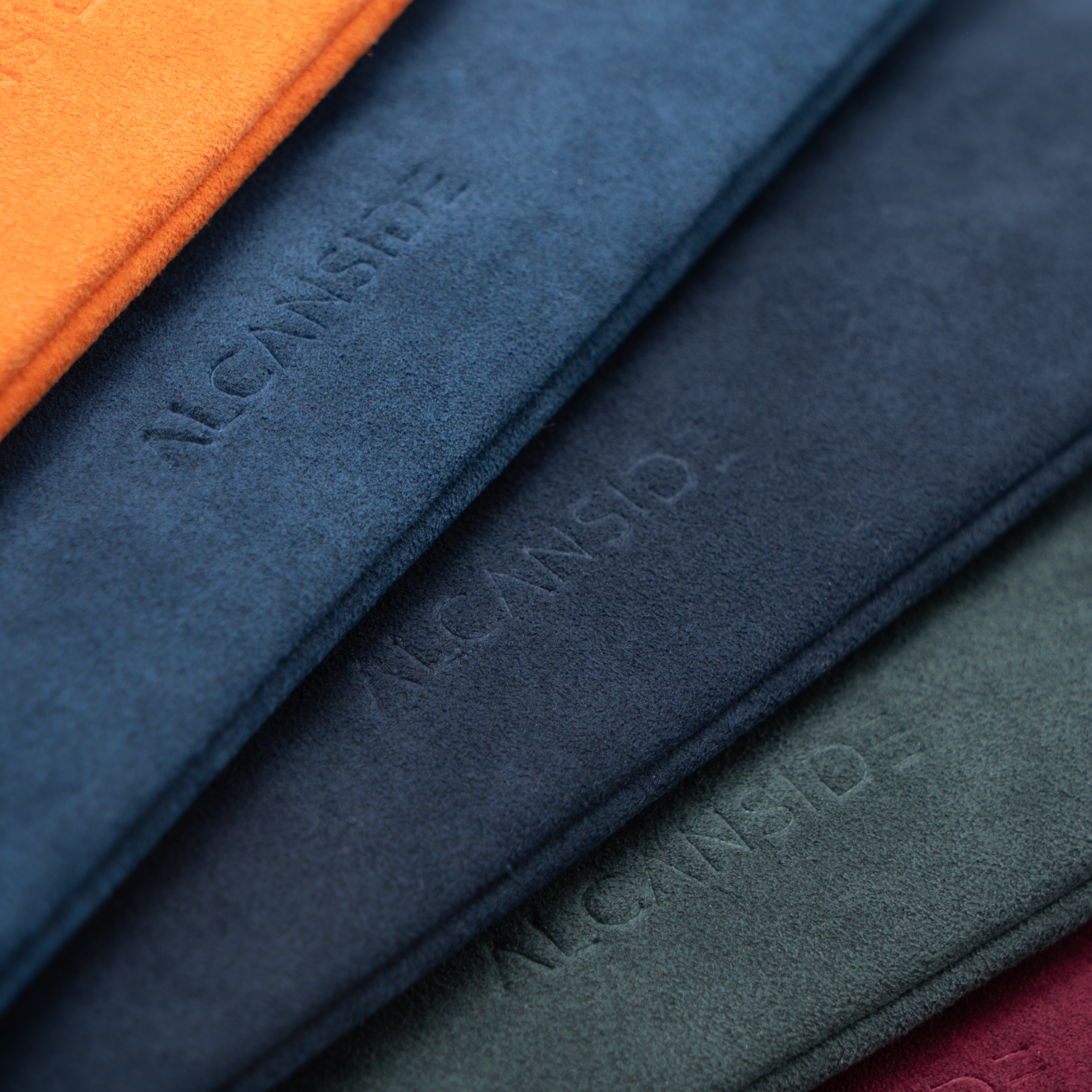 Alcantara Pouch - Ocean Blue