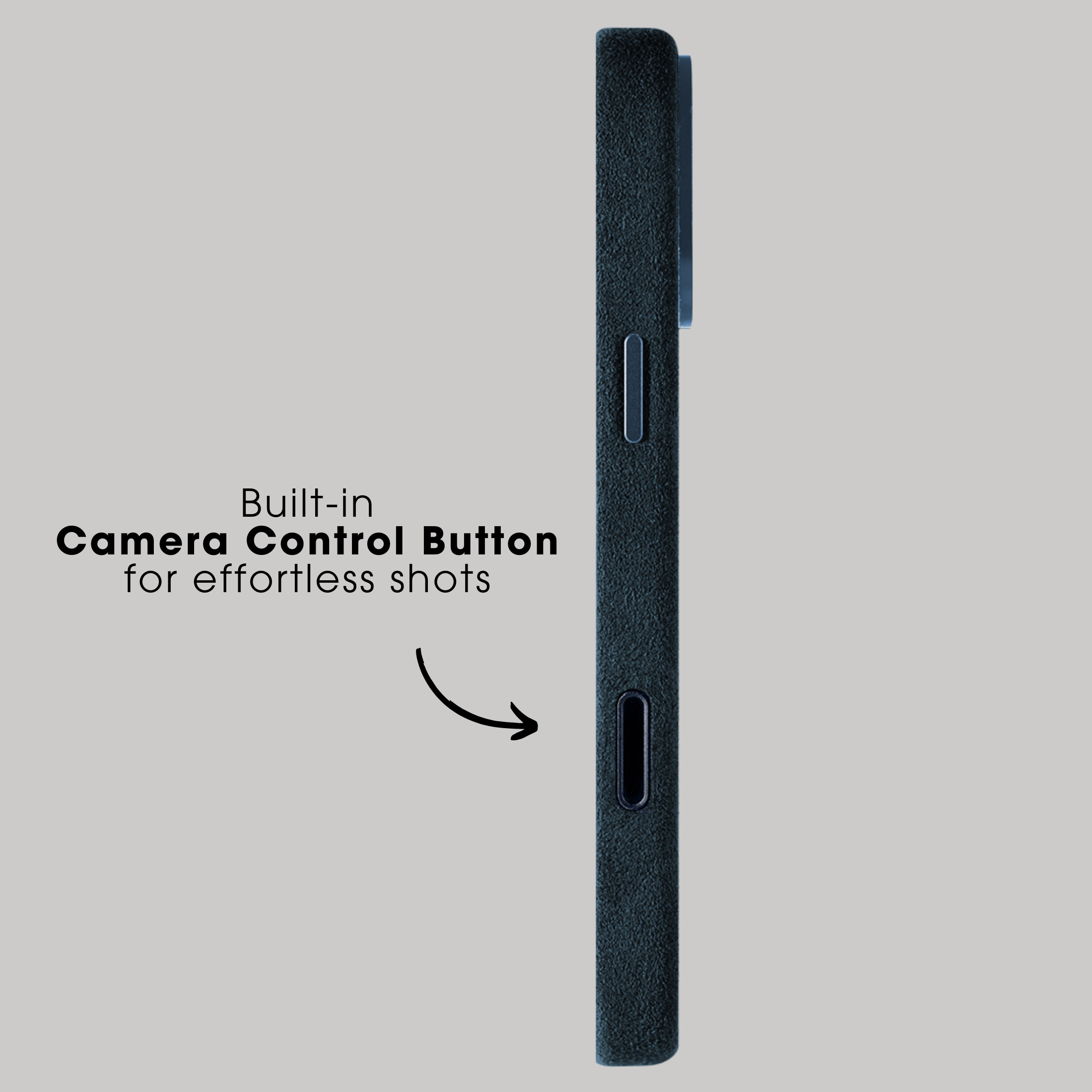 iPhone Alcantara Case - Navy Blue