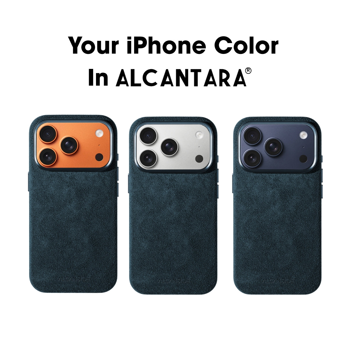 iPhone 17 Pro - Alcantara Case - Navy Blue