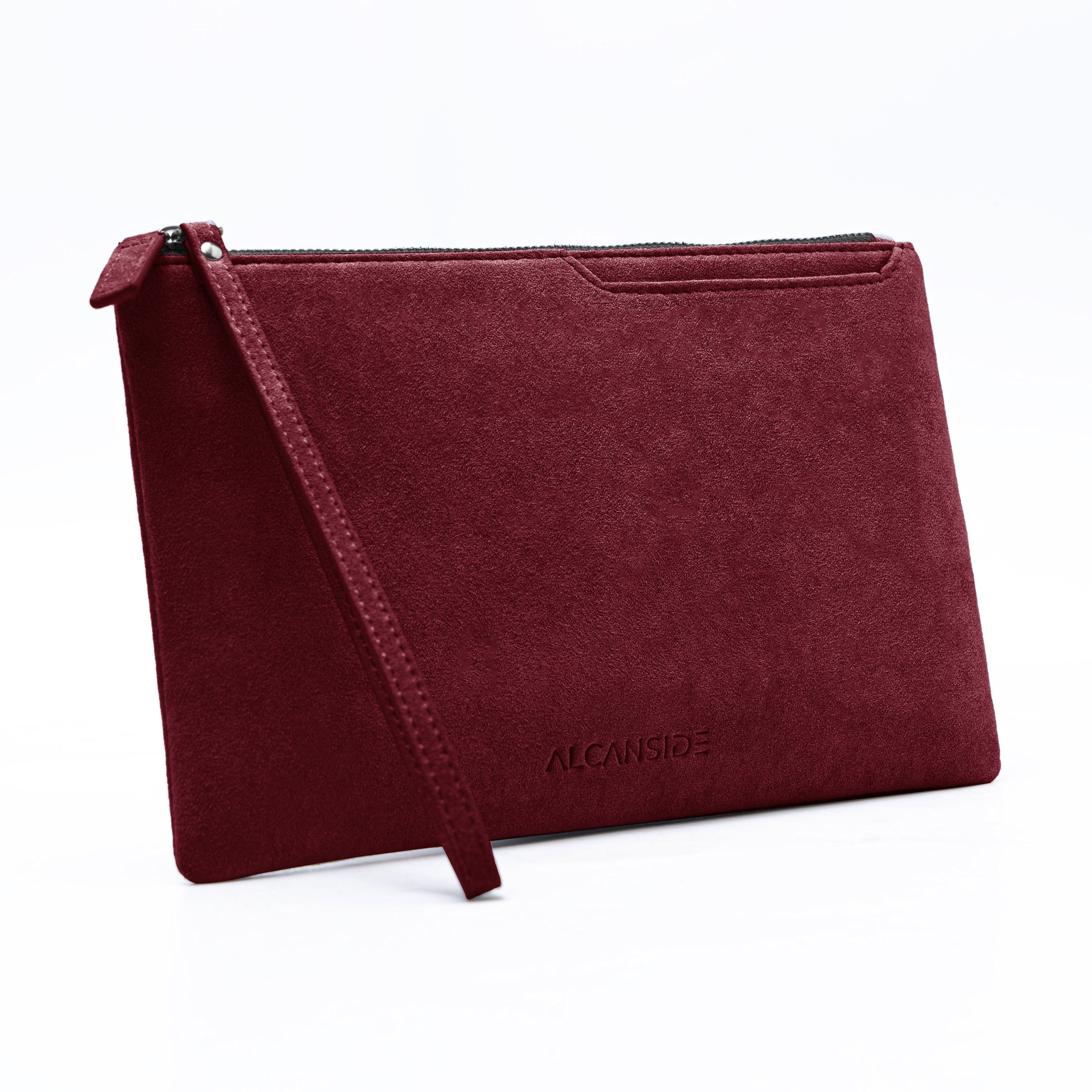Alcantara Pouch - Wine Red