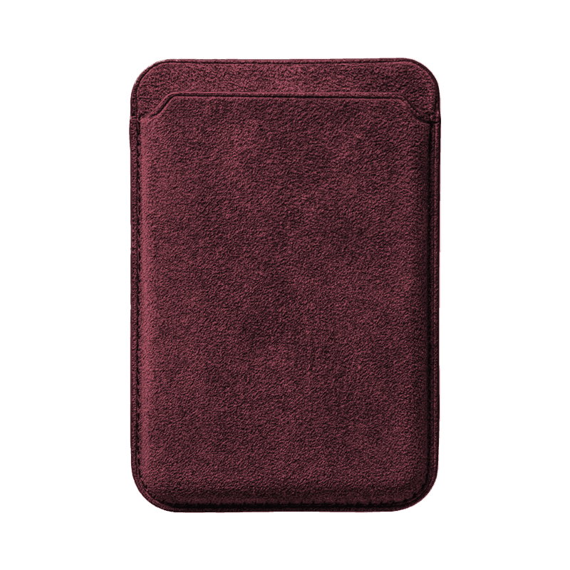 iPhone Alcantara Case + MagSafe Wallet - Rood