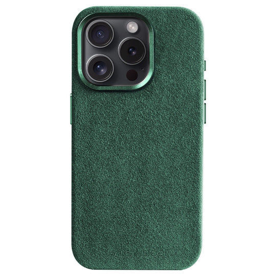 iPhone 15 Pro - Alcantara Case- Midnight Green