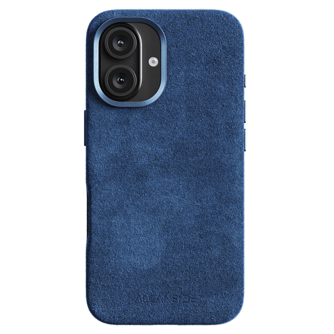 iPhone 16e - Alcantara Case - Ocean blue