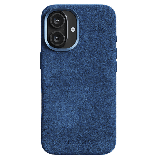 iPhone 16e - Alcantara Case - Ocean blue