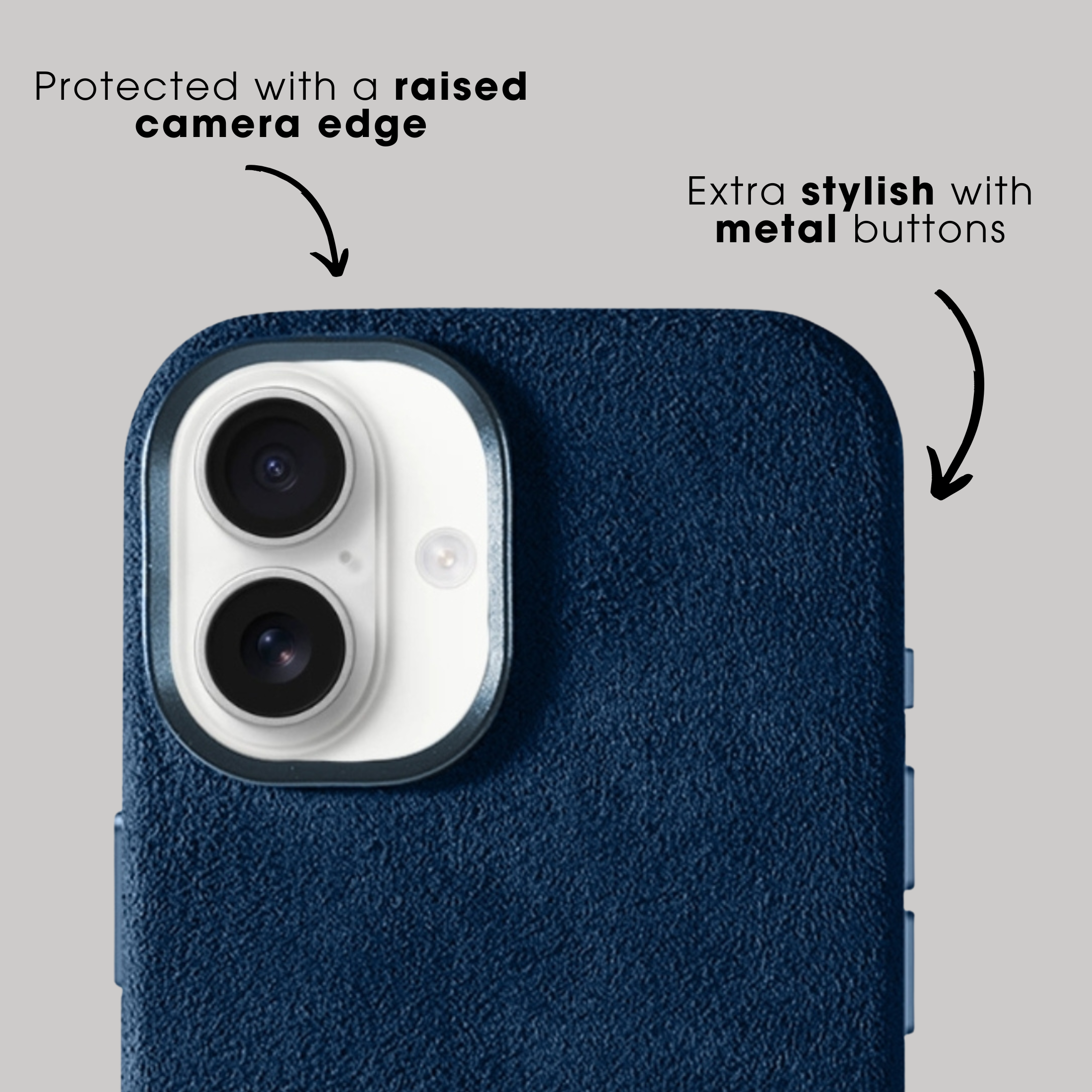 iPhone 17 - Alcantara Case - Navy Blue
