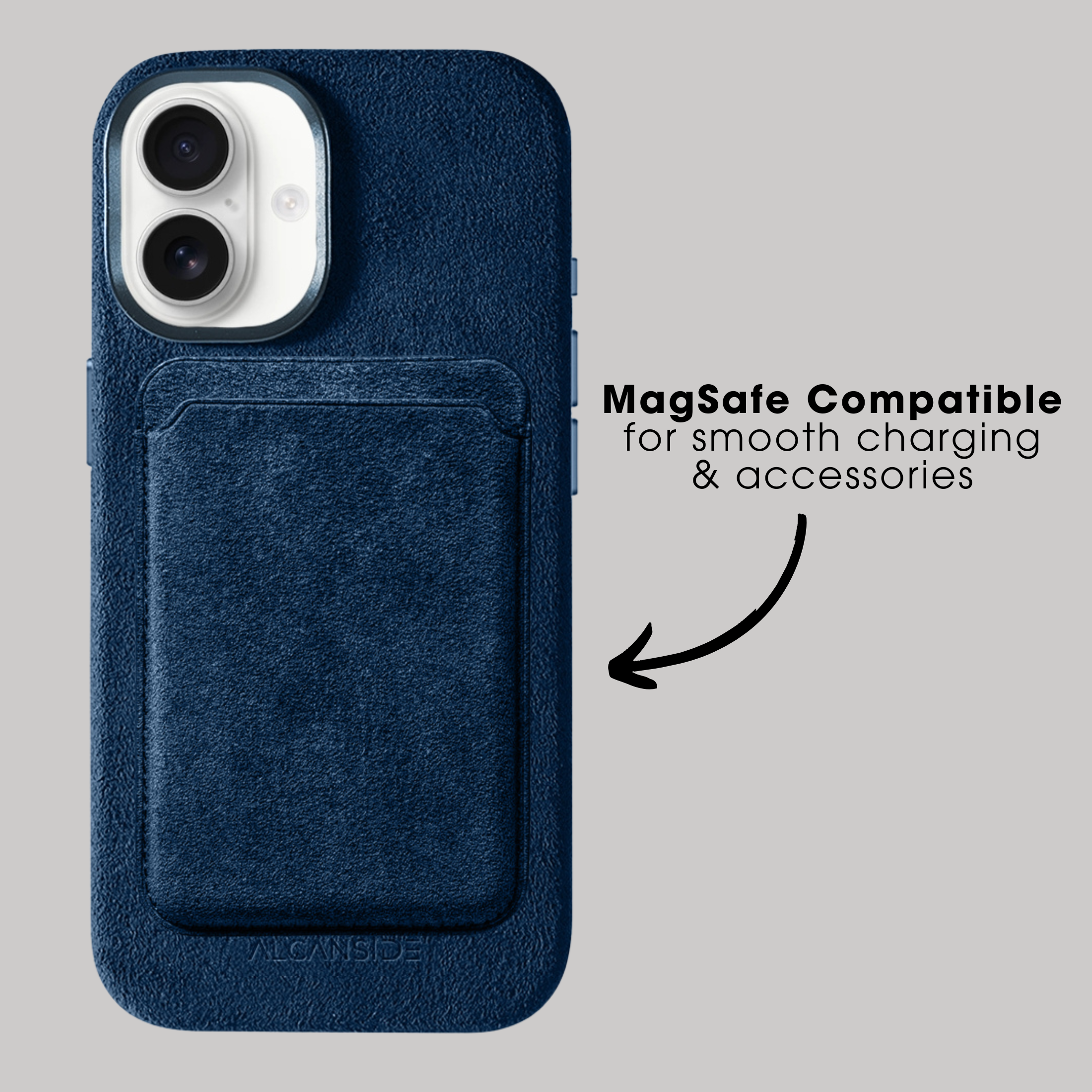 iPhone 17 - Alcantara Case - Navy Blue