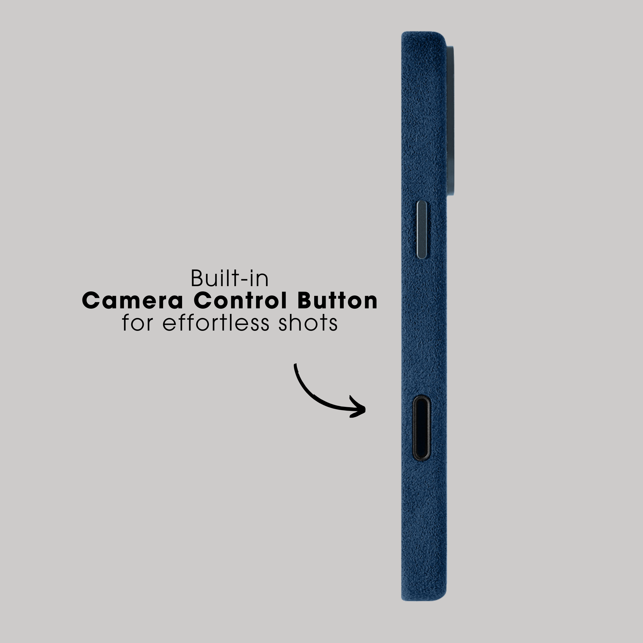 iPhone 17 Pro Max - Alcantara Case - Navy Blue