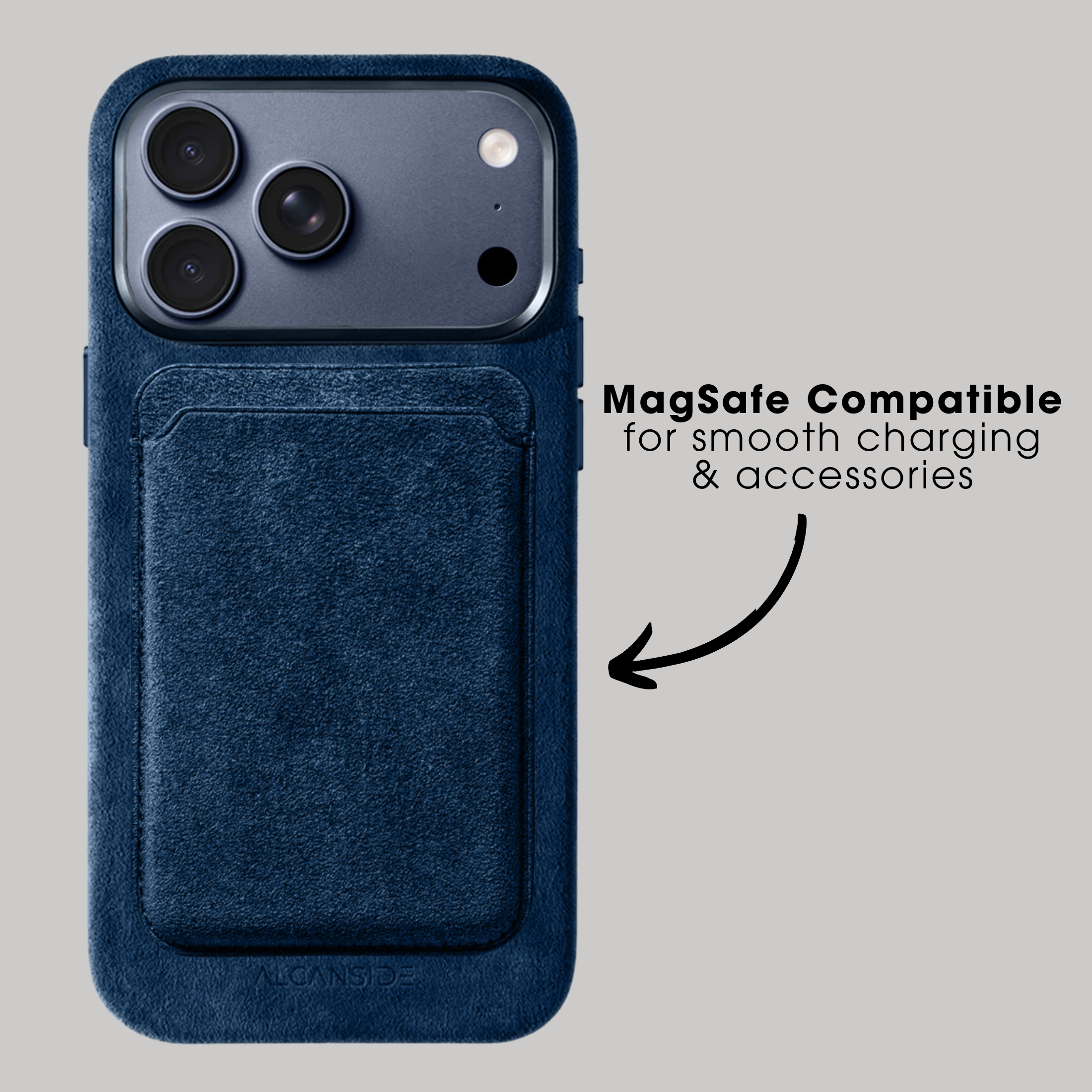 iPhone 17 Pro - Alcantara Case - Navy Blue
