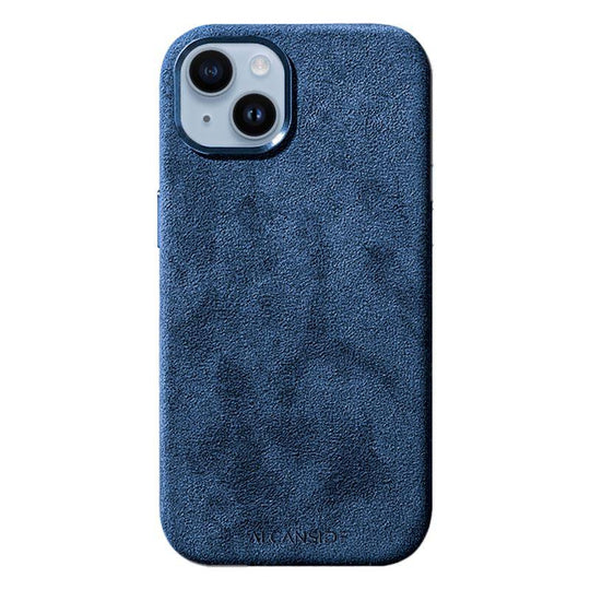 iPhone 14 - Alcantara Case - Ocean blue iPhone Alcantara Case Alcanside 