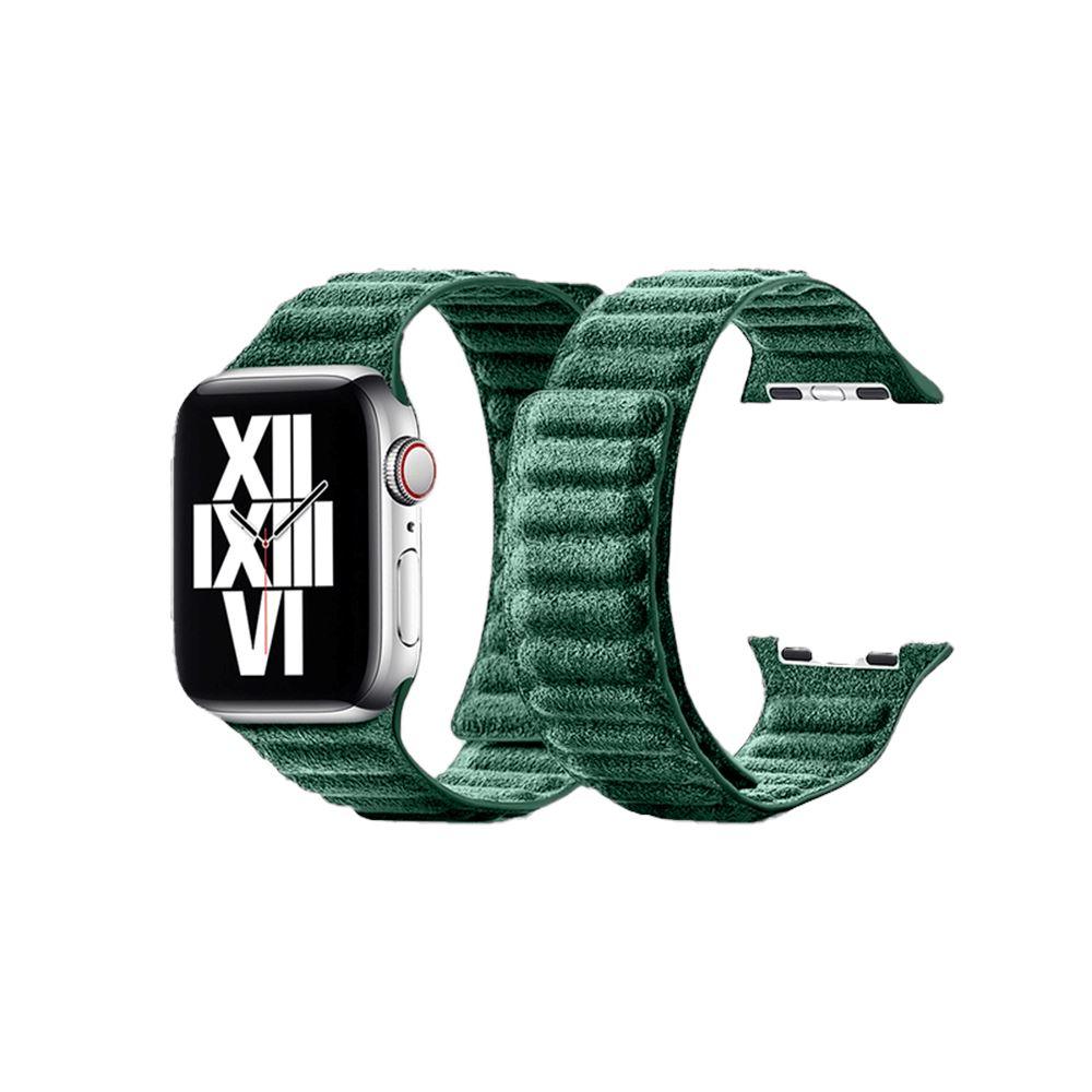 Alcantara Apple Watch Band - Midnight Green - 42/44/45mm & Ultra Alcantara Apple Watch Band Alcanside 