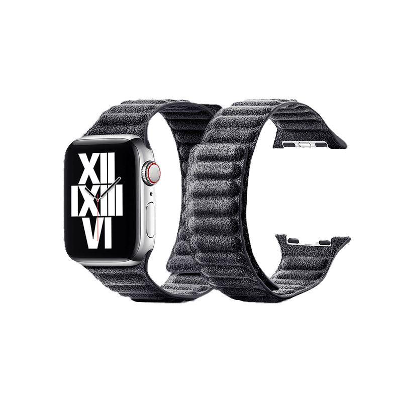 Alcantara Apple Watch Band - Space Grey - 42/44/45mm & Ultra Alcantara Apple Watch Band Alcanside 