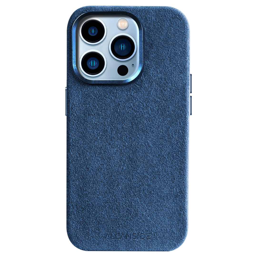 iPhone 14 Pro - Alcantara Case - Ocean blue iPhone Alcantara Case Alcanside 