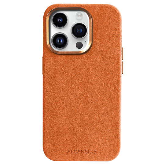 Limited Edition - iPhone 14 Plus - Alcantara Case - Orange iPhone Alcantara Case Alcanside 