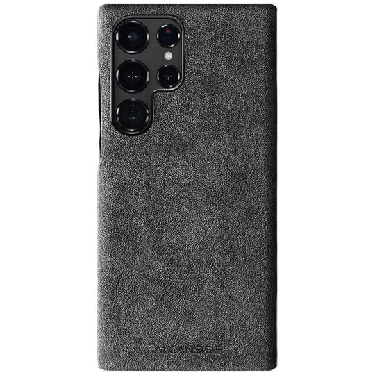 Samsung Galaxy S23 Ultra - Alcantara Case - Space Grey Samsung Alcantara Case Alcanside 